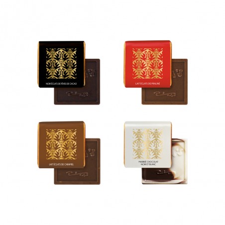 Plumier Maxim's - 8 Carrés de chocolat assortis